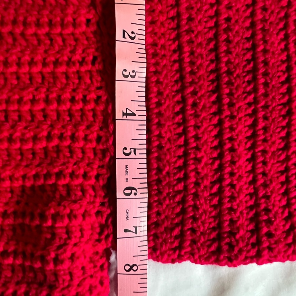 Handmade Crochet Rouge Oversized Cardigan - Picture 5 of 8